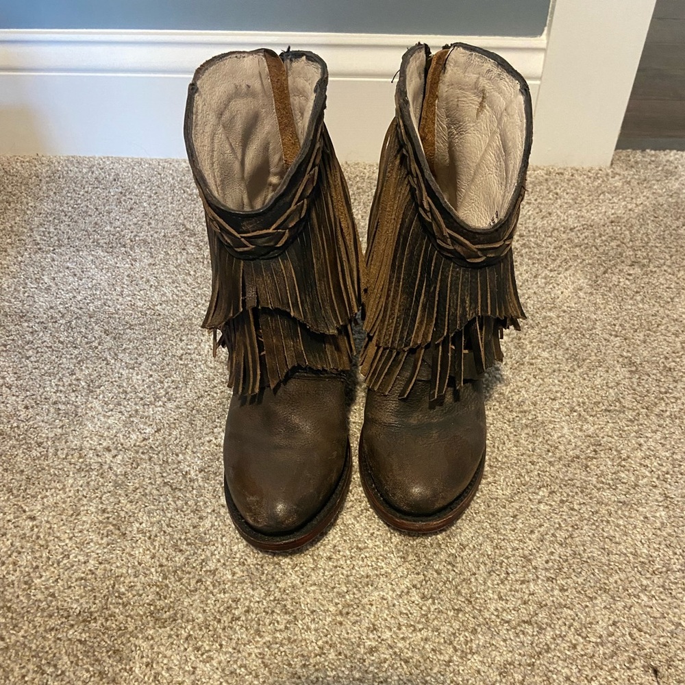 Freebird fringe booties